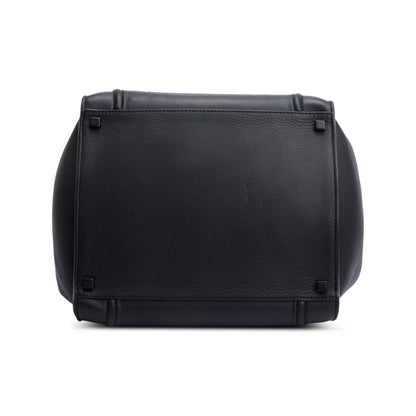 Celine Black Calfskin Leather Medium Phantom Luggage Tote