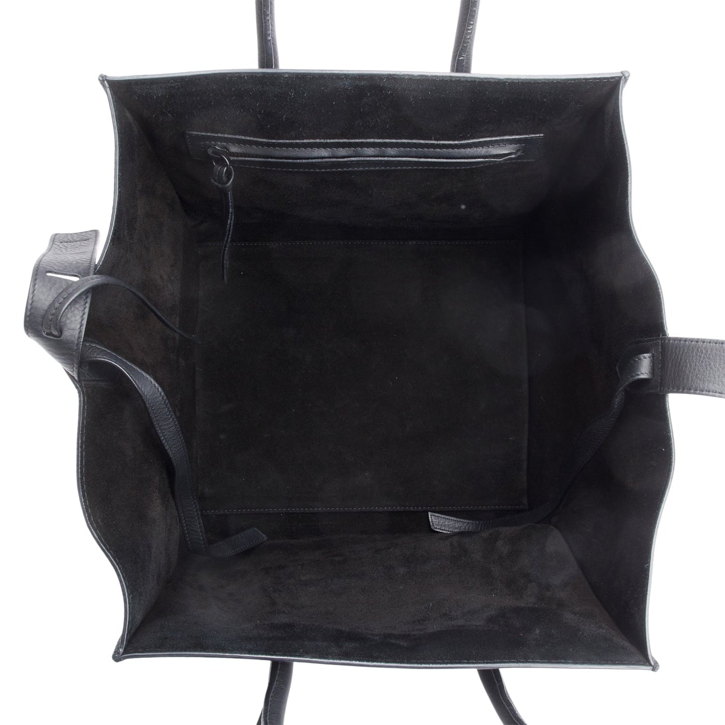 Celine Black Calfskin Leather Medium Phantom Luggage Tote