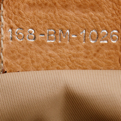 Christian Dior White Diorissimo Tan Leather Multi-Pocket Tote