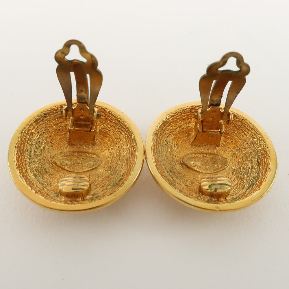 CHANEL Earring Plated Gold gold Matrasse Women