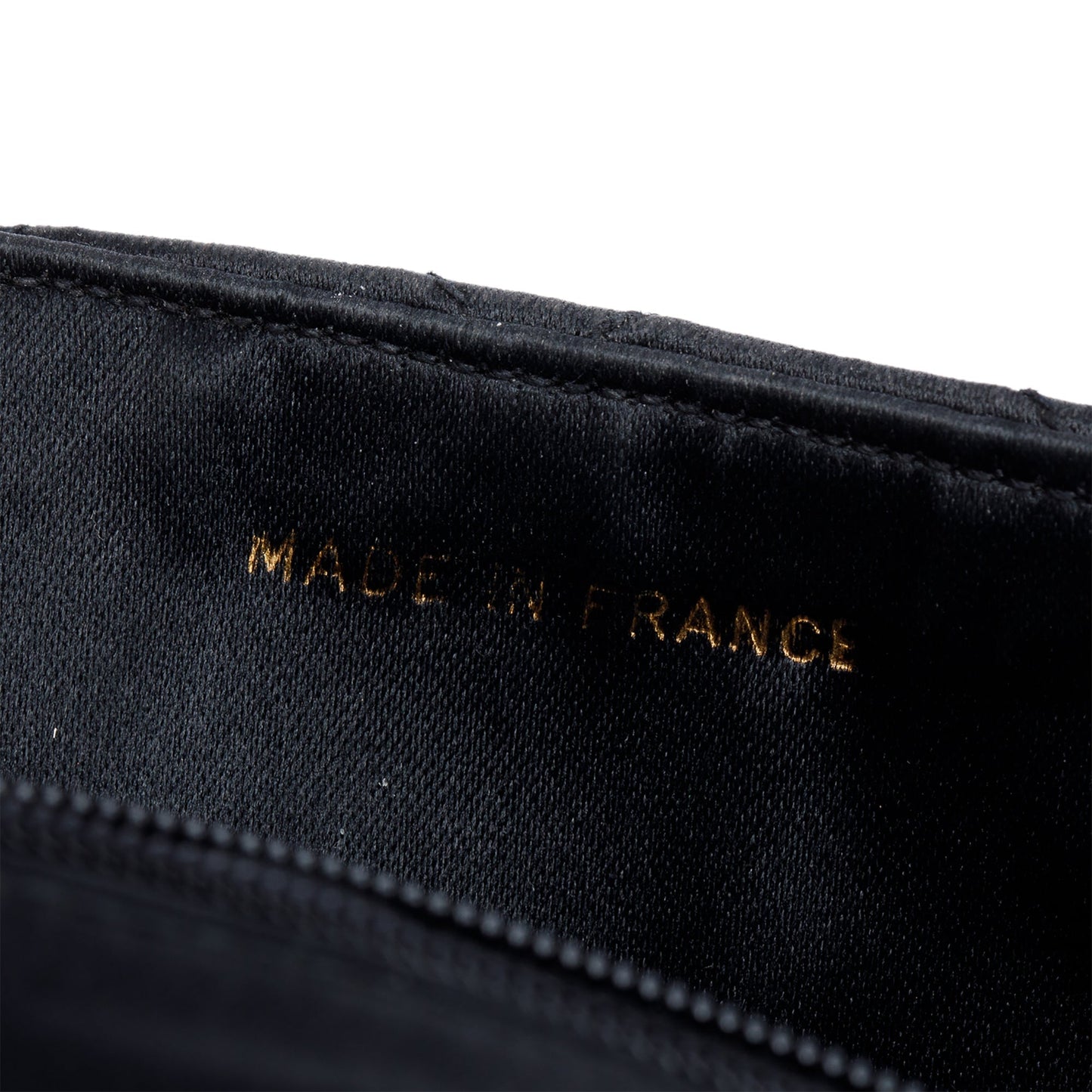 Chanel Vintage Black Quilted Satin Half Moon Flap Bag