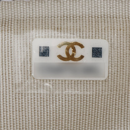 Chanel White Quilted Lambskin Leather 19 Card Holder