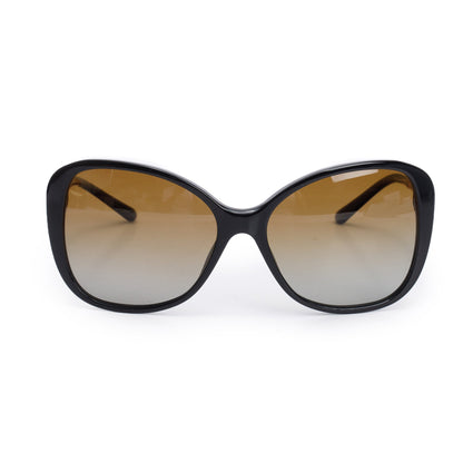 Burberry B 4235-Q Brown Acetate Check Trim Square Sunglasses