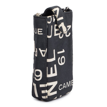 Chanel Black Canvas Rue 31 Cambon Crossbody Phone Holder