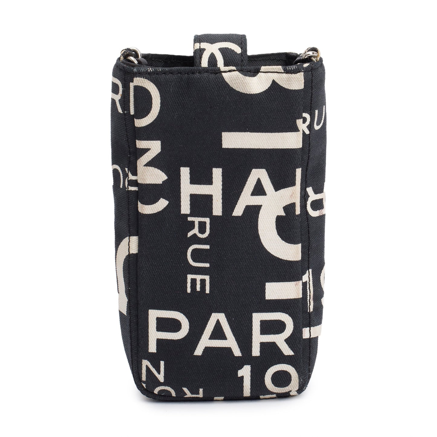Chanel Black Canvas Rue 31 Cambon Crossbody Phone Holder