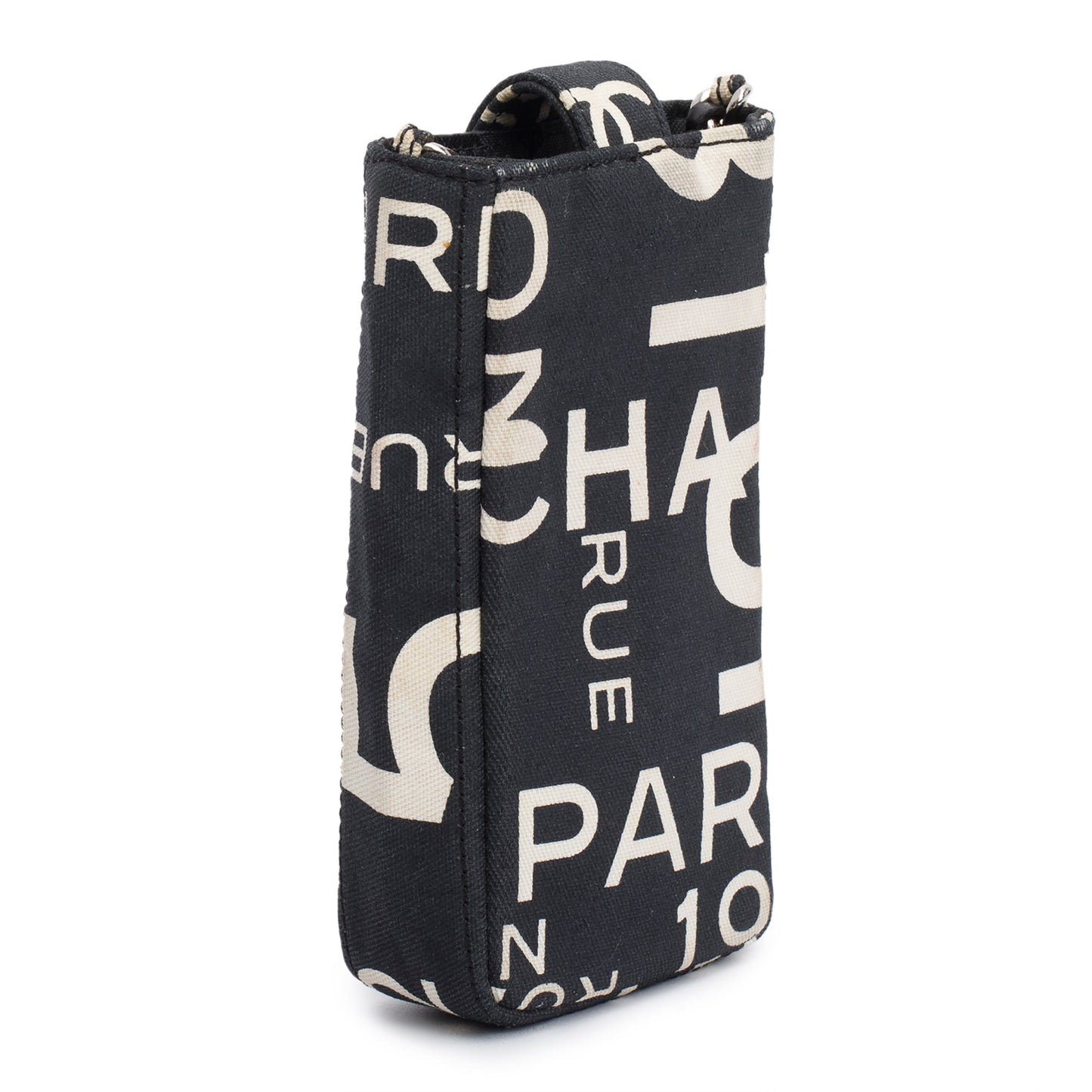 Chanel Black Canvas Rue 31 Cambon Crossbody Phone Holder