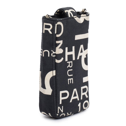 Chanel Black Canvas Rue 31 Cambon Crossbody Phone Holder
