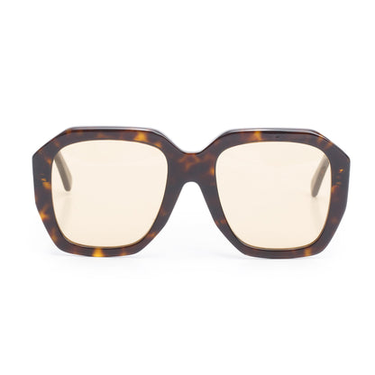Celine CL400945F Havana Acetate Oversize Square Sunglasses