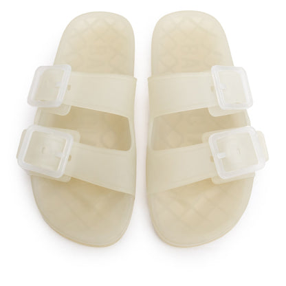 Balenciaga White Transparent Rubber Jelly Mallorca Sandals, Size 37