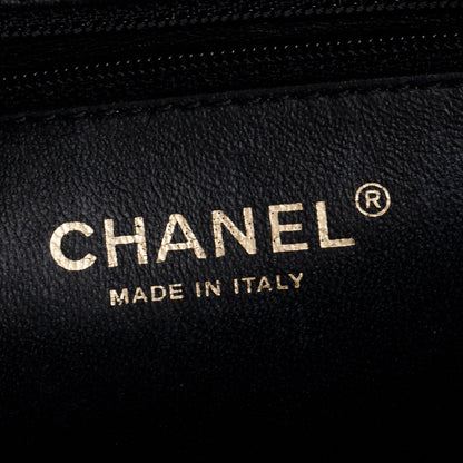 Chanel Beige Caviar Quilted Leather CC Filigree Medium Vanity Case