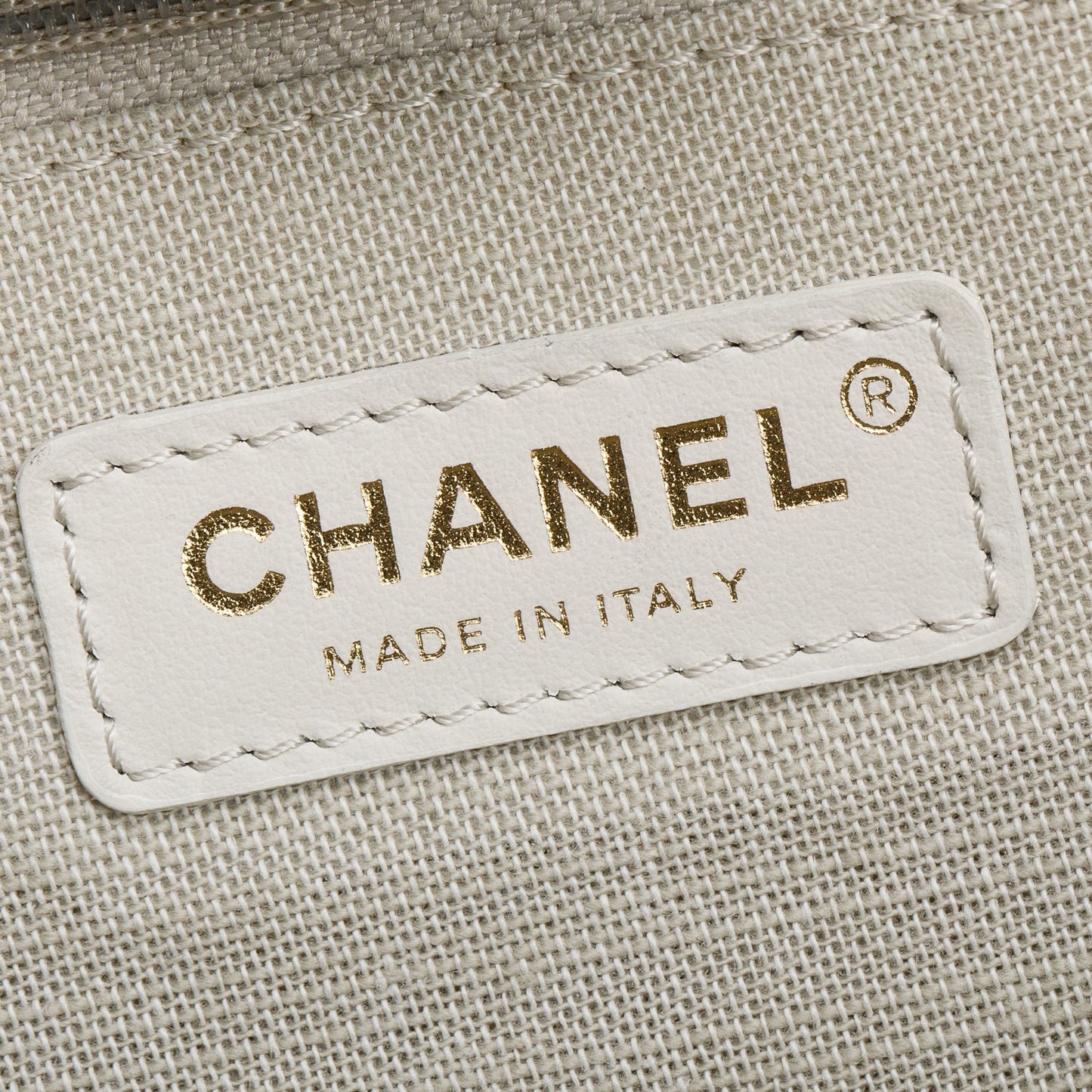 Chanel 2023 Blue Cotton Large Deauville Tote