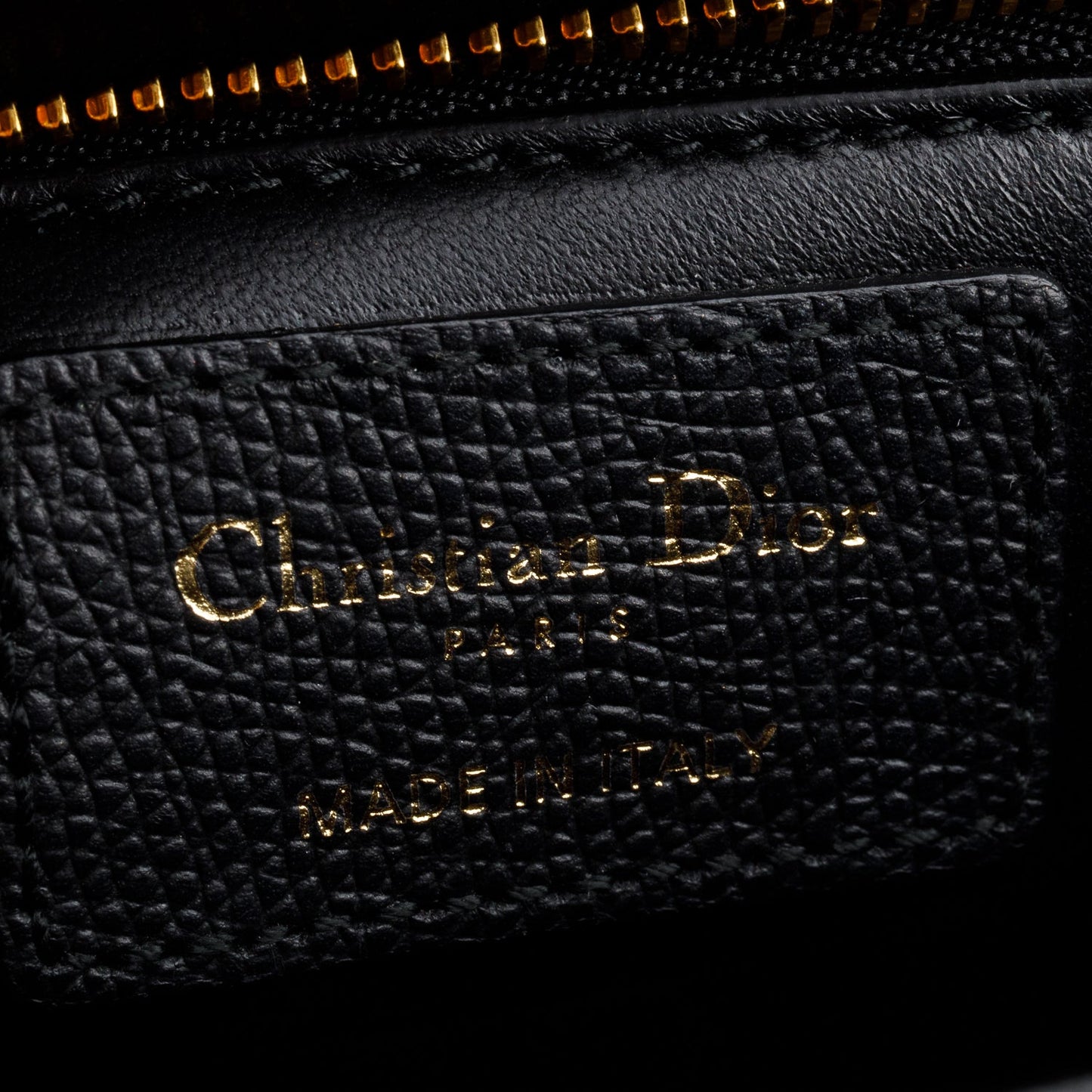 Christian Dior Black Leather Medium 30 Montaigne Bag