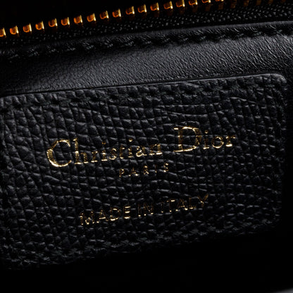 Christian Dior Black Leather Medium 30 Montaigne Bag