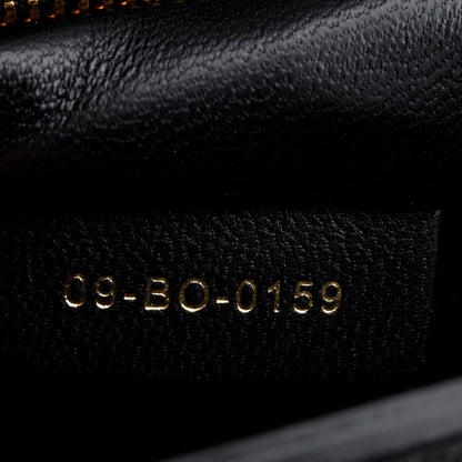 Christian Dior Black Leather Medium 30 Montaigne Bag