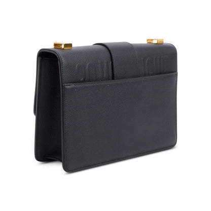 Christian Dior Black Leather Medium 30 Montaigne Bag
