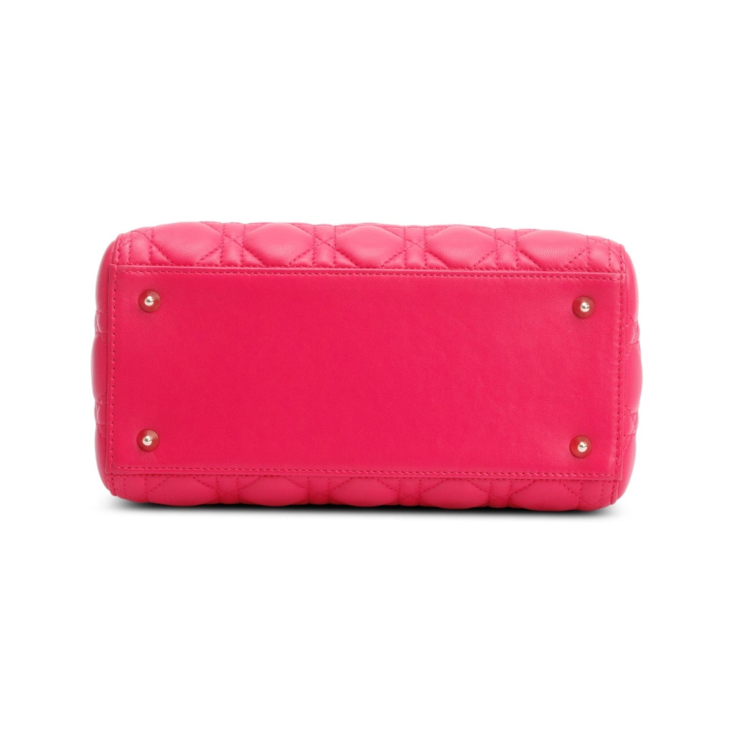 Christian Dior Pink Cannage Lambskin Leather Medium Lady Dior Bag