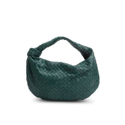 Bottega Veneta Green Intrecciato Leather Classic Jodie Hobo Bag