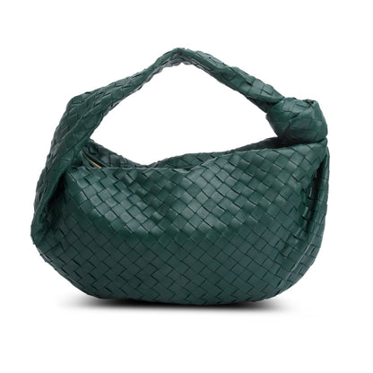 Bottega Veneta Green Intrecciato Leather Classic Jodie Hobo Bag