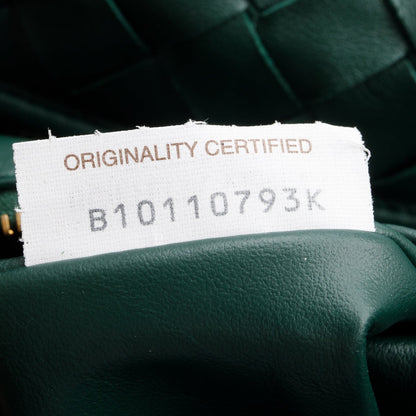 Bottega Veneta Green Intrecciato Leather Classic Jodie Hobo Bag