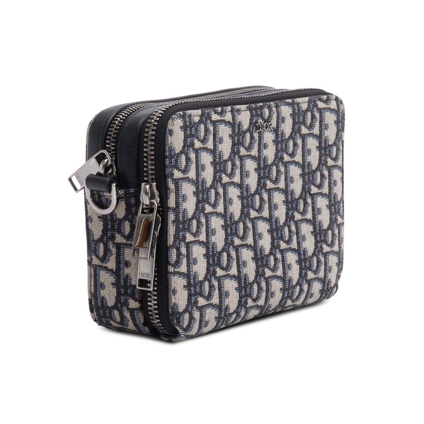 Christion Dior 2020 Oblique Jacquard Zipped Pouch Crossbody