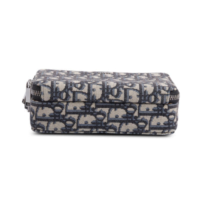 Christion Dior 2020 Oblique Jacquard Zipped Pouch Crossbody