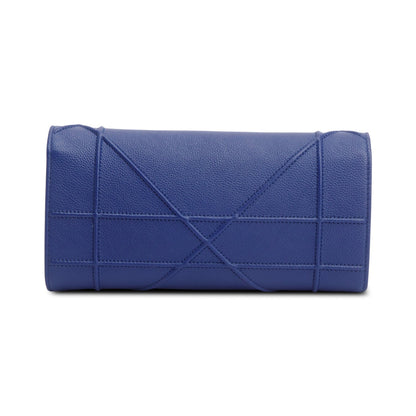 Christian Dior Blue Grained Calfskin Leather Diorama Croisiere Wallet on Chain