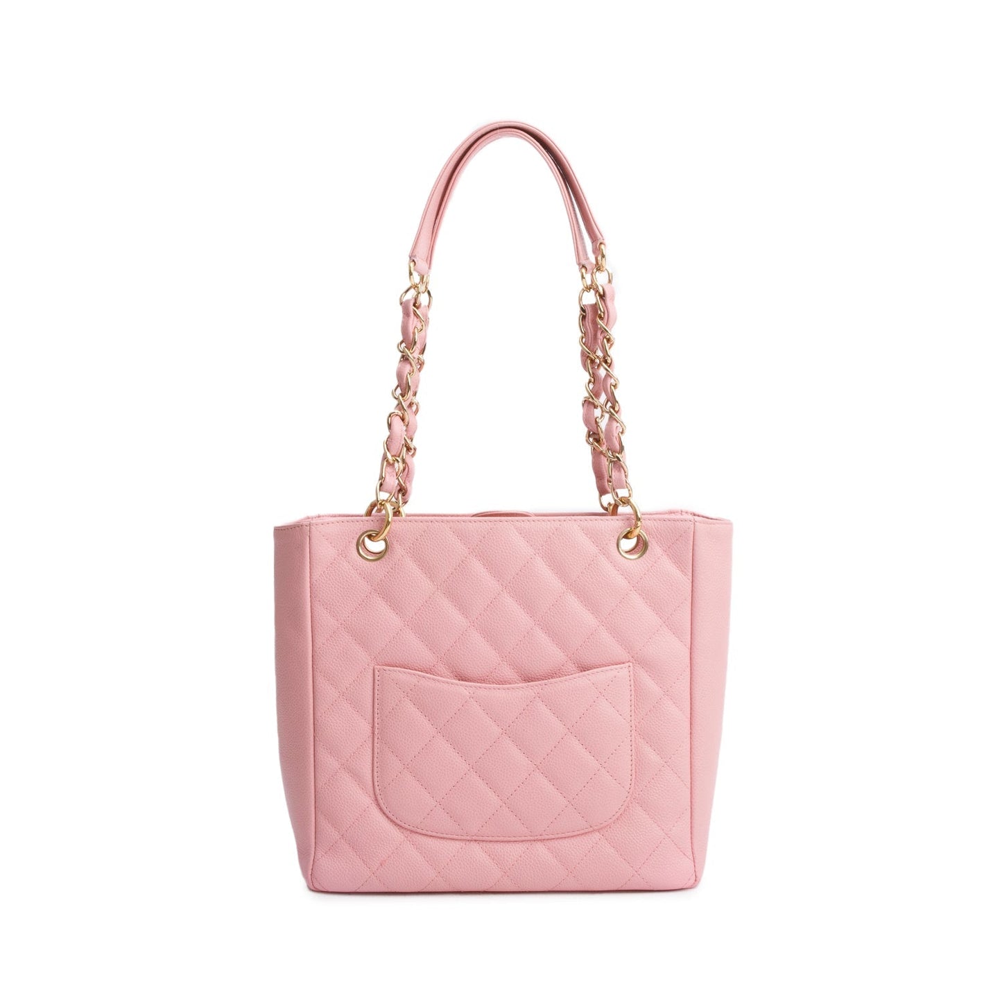 Chanel Pink Caviar Leather Petite Shopping Tote