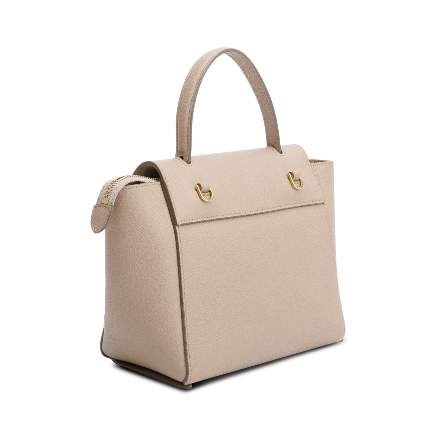 Celine Beige Grained Calfskin Leather Nano Belt Bag