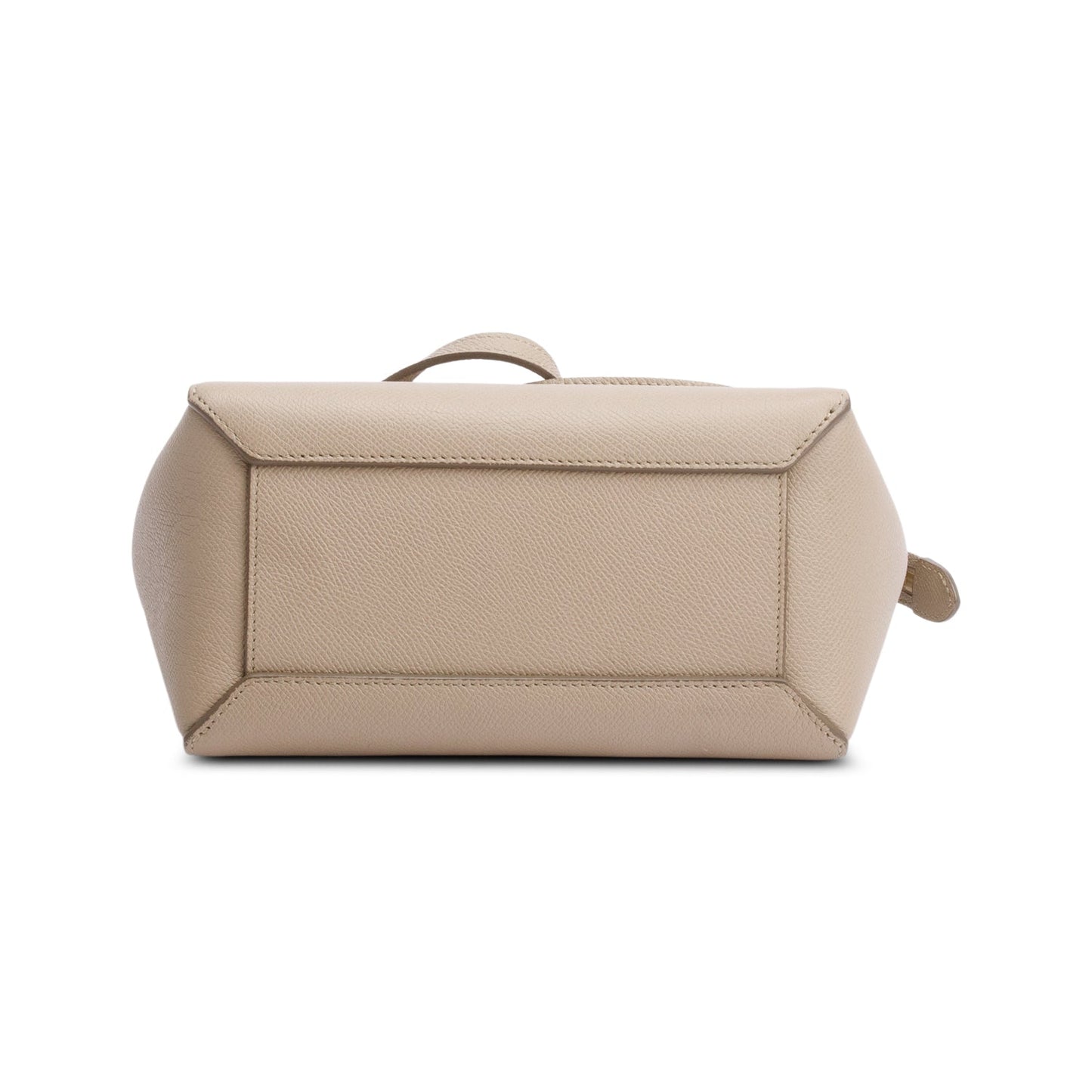 Celine Beige Grained Calfskin Leather Nano Belt Bag