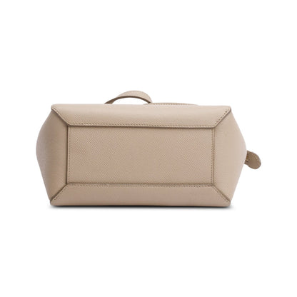 Celine Beige Grained Calfskin Leather Nano Belt Bag