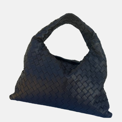 Bottega Veneta Hop Hobo Small Leather Chocolate Brown