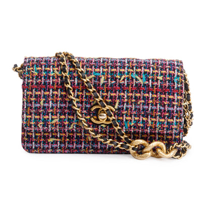 Chanel Multicolor Tweed Mini Flap Bag