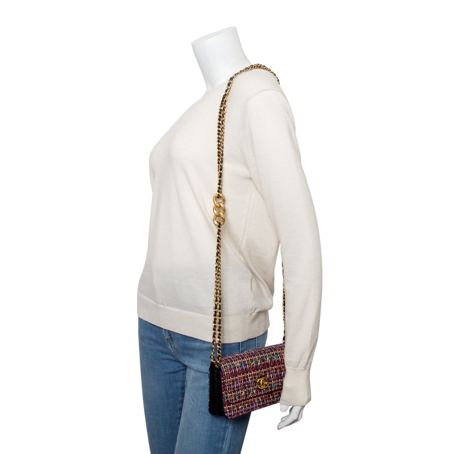 Chanel Multicolor Tweed Mini Flap Bag