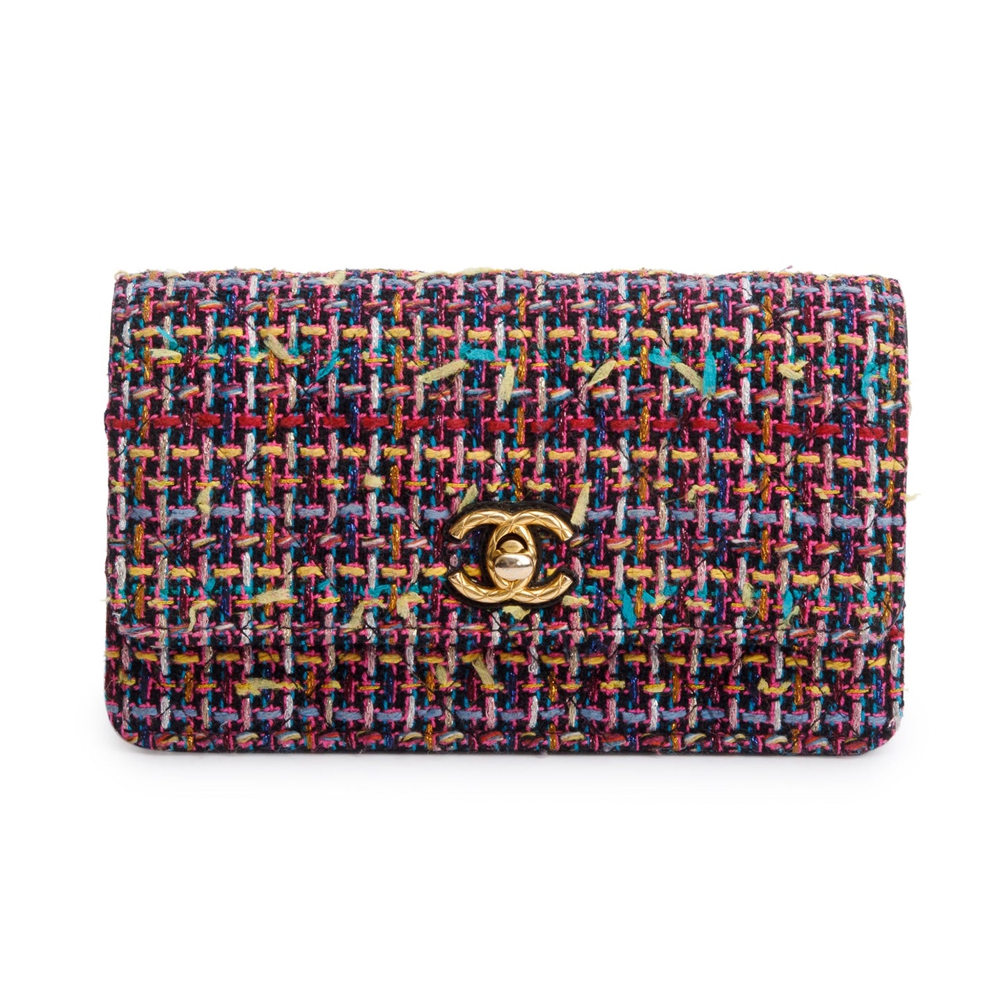 Chanel Multicolor Tweed Mini Flap Bag