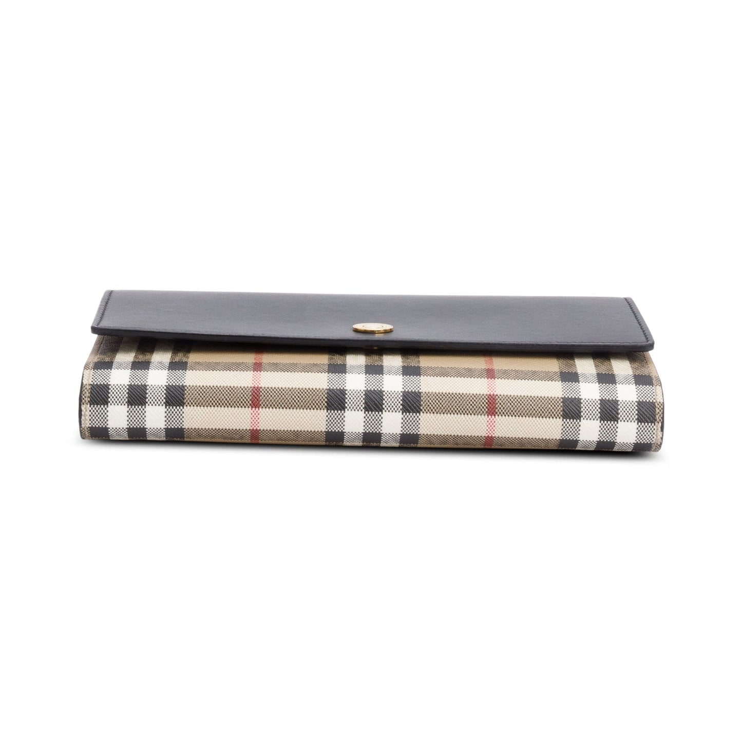 Burberry Black Calfskin Vintage Check Hampshire Crossbody Bag