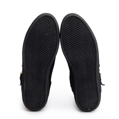 Burberry Black Suede Stanleigh Weather Ankle Boots, Size 39