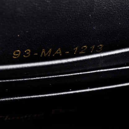 Christian Dior 2023 Black Macrocannage Lambskin Leather Mini Miss Caro Bag