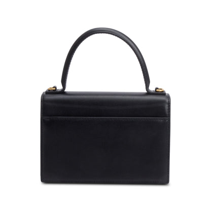 Balenciaga Black Leather XS Sharp Top Handle Bag