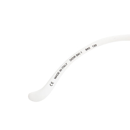 Christian Dior White Acetate Dior Ski 1 Shield Sunglasses