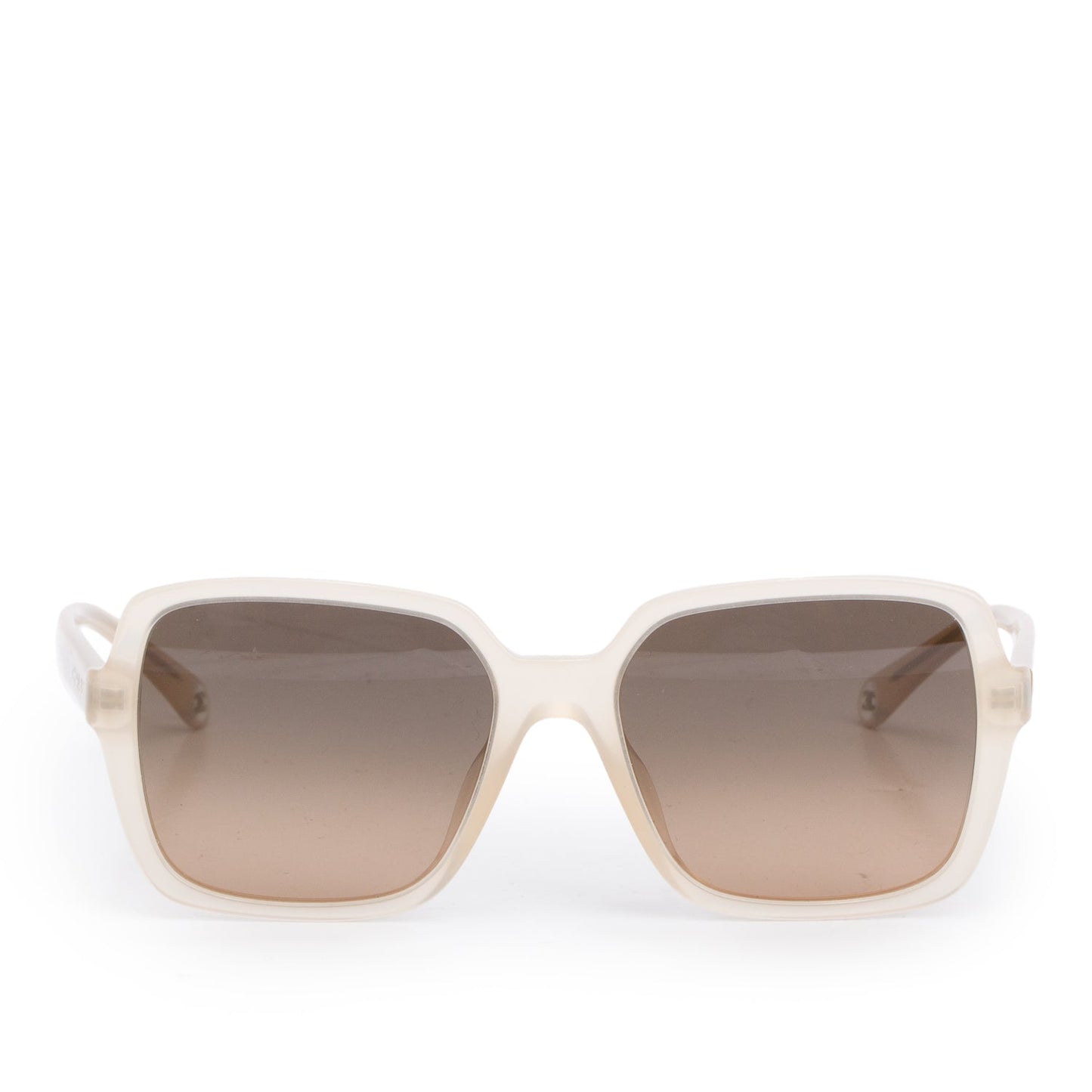 Chanel 5505-A Beige Acetate Square Sunglasses
