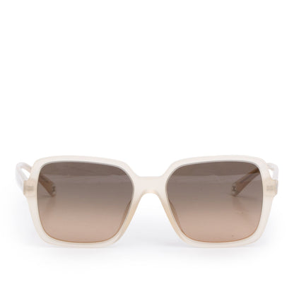 Chanel 5505-A Beige Acetate Square Sunglasses