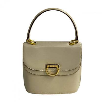 CELINE Handbag Calfskin, Leather beige logo Metal Women