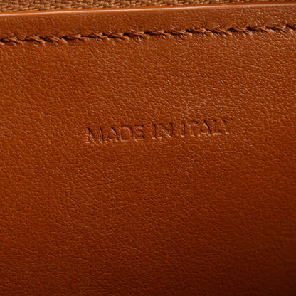 Celine 2022 Tan Calfskin Leather Triomphe Clutch On Chain