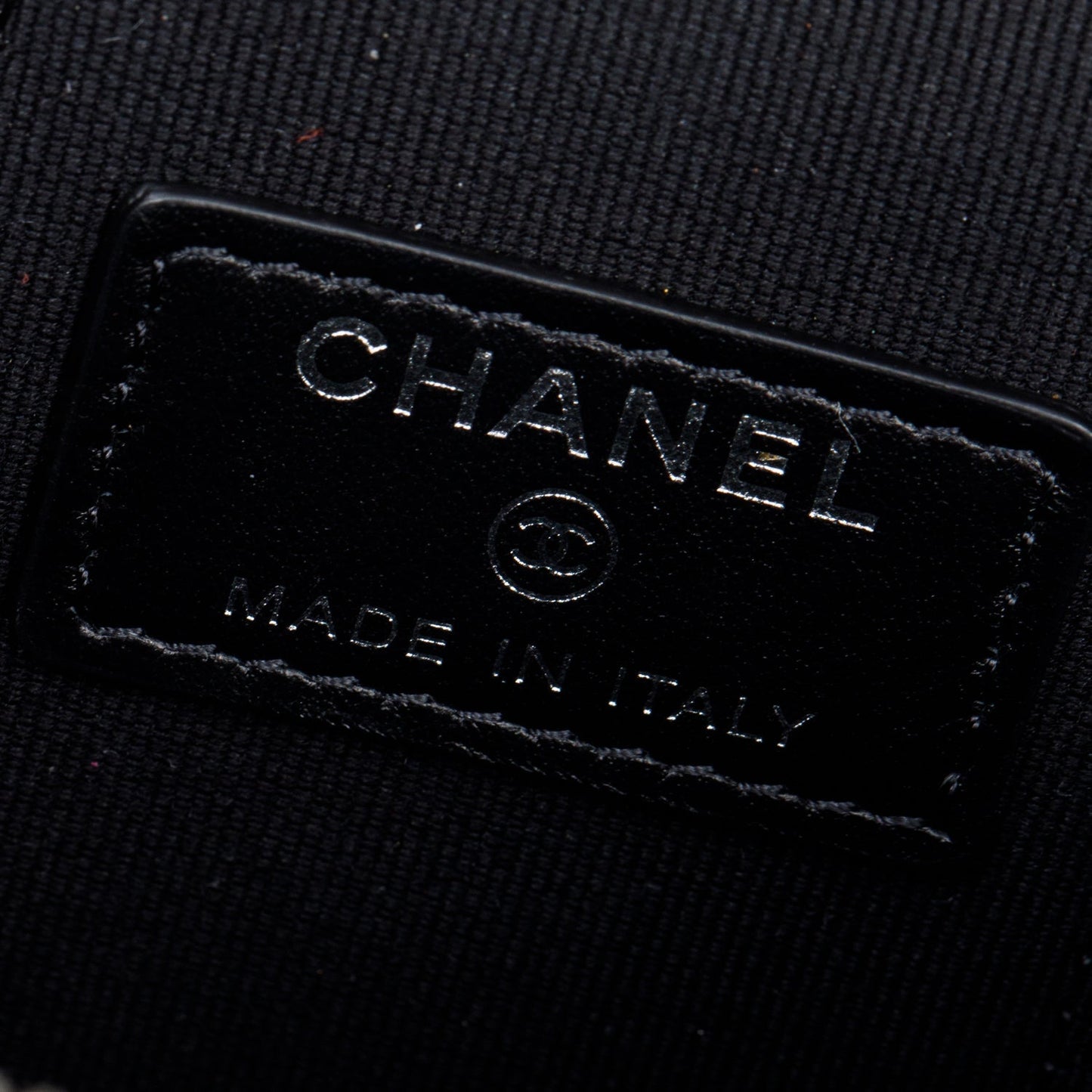 Chanel 2021 Black Caviar Leather Micro Coco Vanity Case
