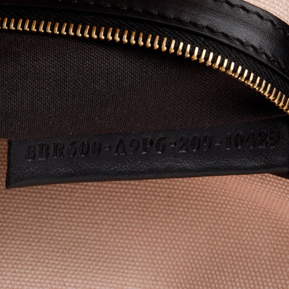 Fendi 2020 Pink FF Embroidered Canvas Baguette Shoulder Bag
