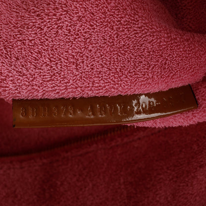 Fendi Pink XL FF Zucca Terry Cloth Sunshine Shopper Tote