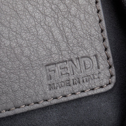 Fendi Grey Croc Embossed Pony Hair Large 3Jours Tote