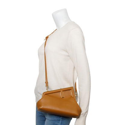 Fendi Brown Nappa Leather Small Fendi First Bag