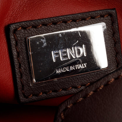 Fendi Creme Vitello Elite Leather Petite 2Jours Tote
