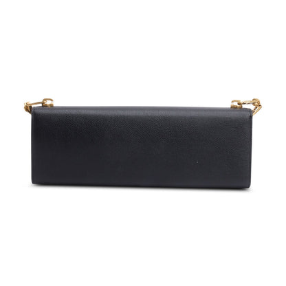 Balenciaga Essential Black Calfskin Leather Chain Shoulder Bag